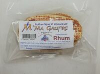 Gaufre fourrée rhum 